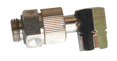 Spinning wheel angled connector / 